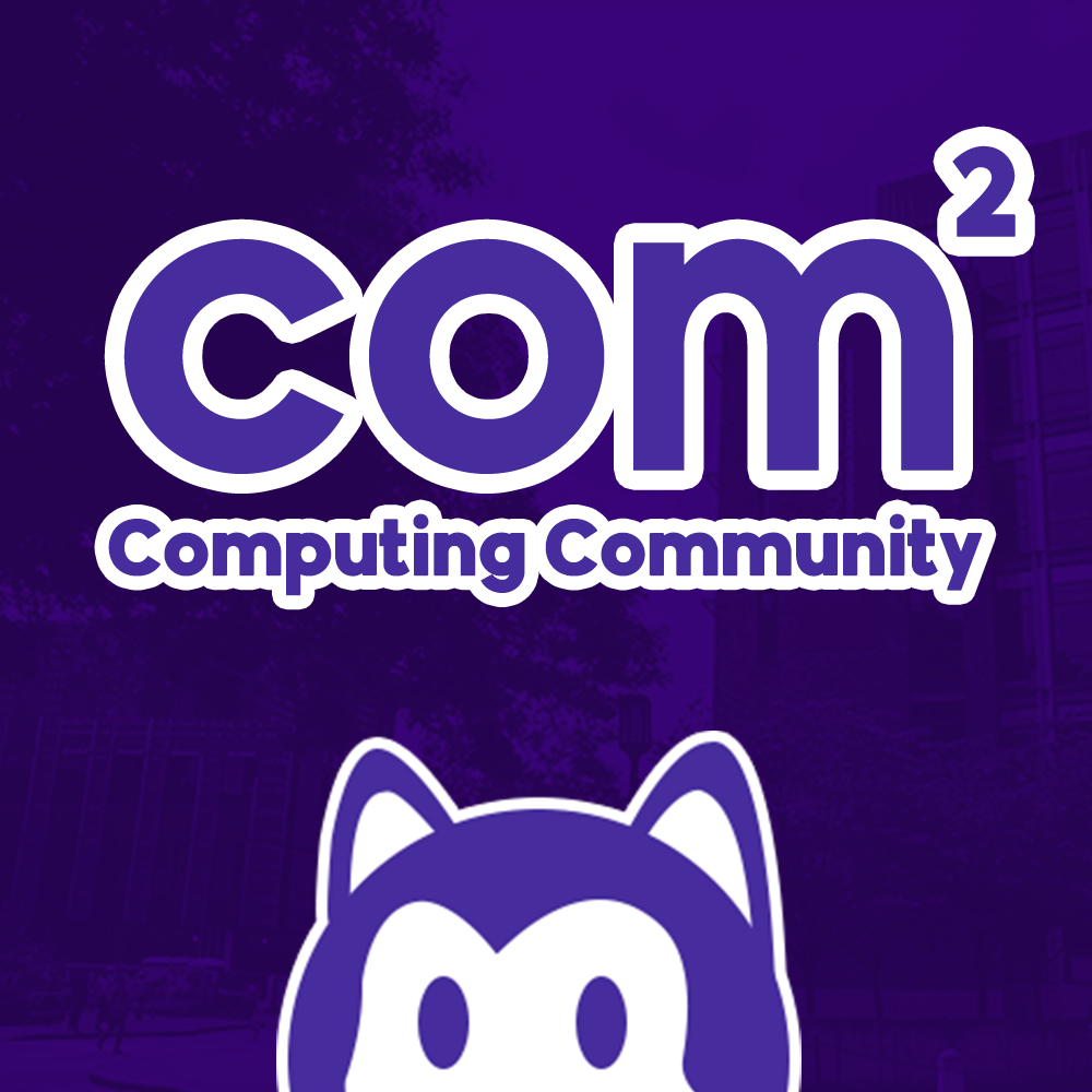 Image of COM2 husky and the UW School of Computer Science and Engineering