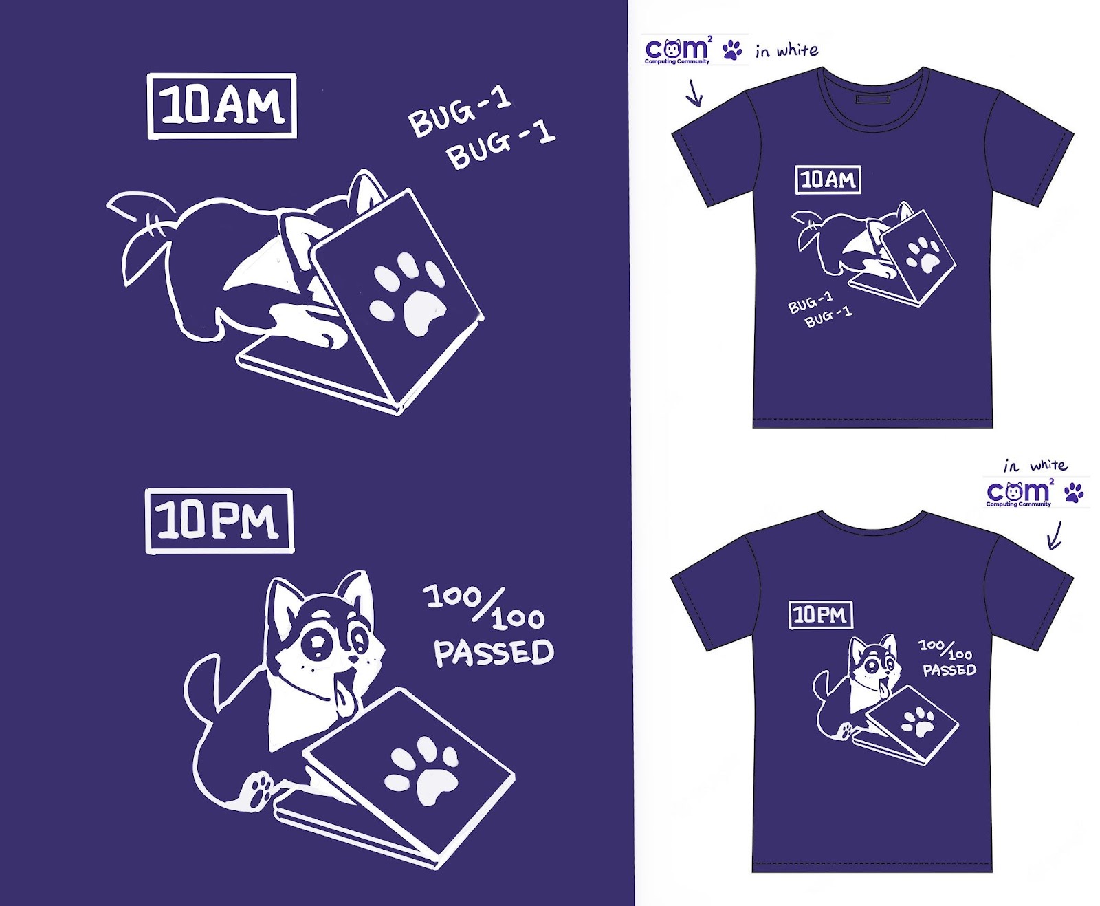 COM2 T-shirt design, 2022–2023